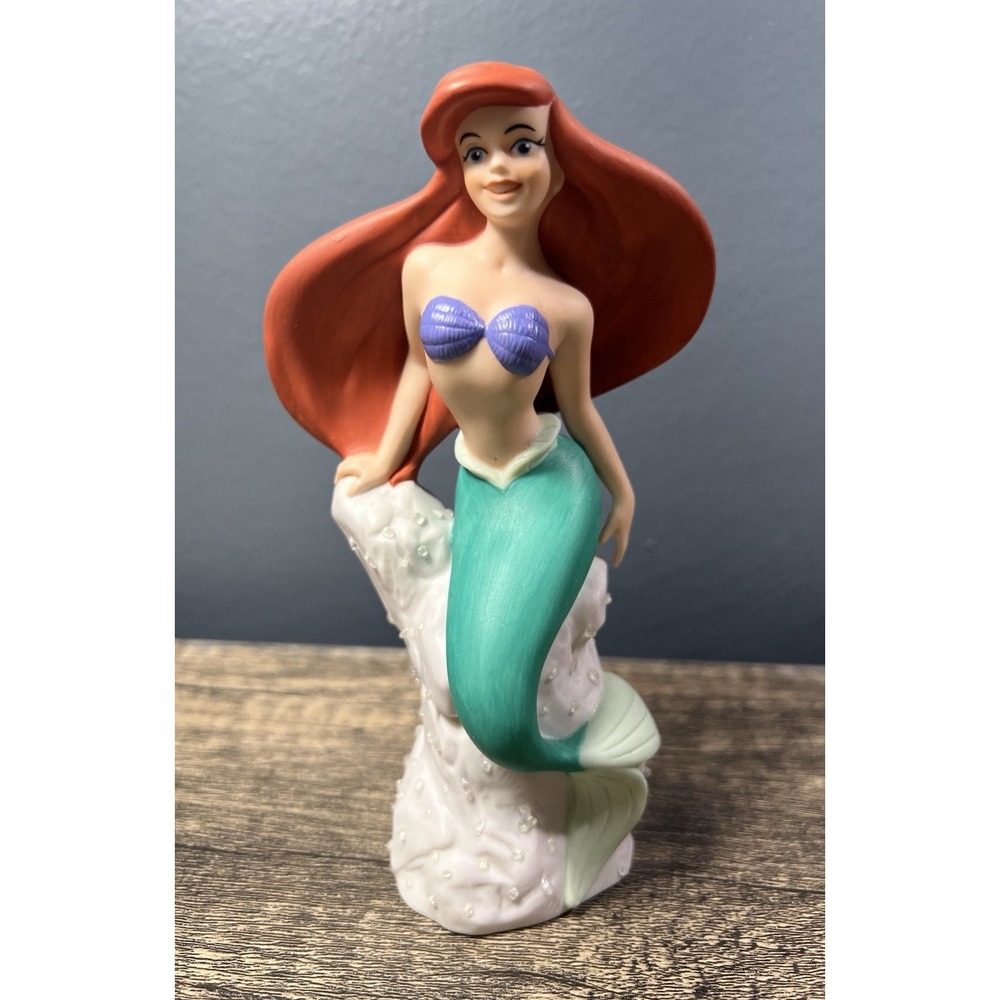 Vintage DISNEY Little Mermaid Ariel Porcelain Figurine 6"